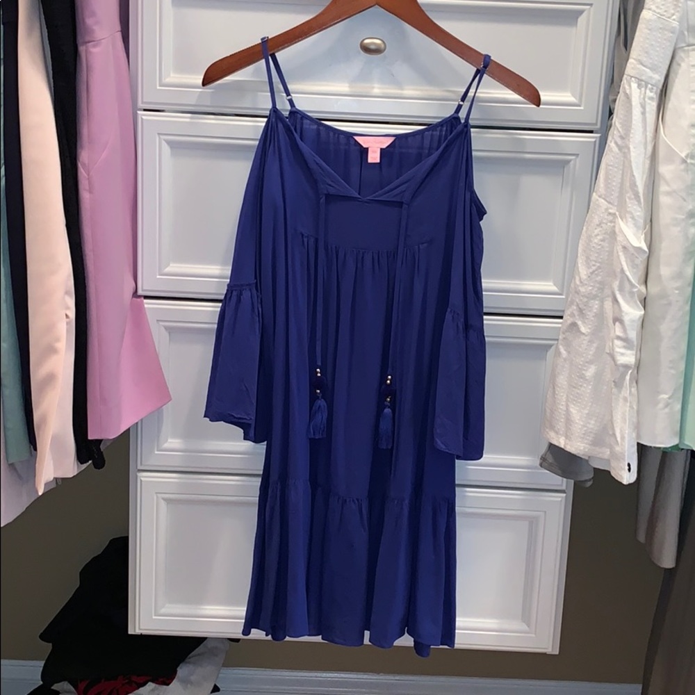 Lilly Pulitzer XXS Alanna blue dress EUC
